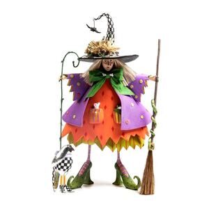 NEW Mackenzie-Childs Patience Brewster Raggedy Witch Figure 15in In Original Box